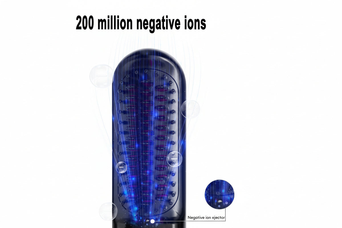 2 In 1 Straight Hair Comb Wireless Hair Straightener Brush Hair Fast Heating Portable Hot Curler USB Charging